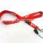 customized wholesale black polyester cheap plain lanyard