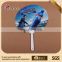 New hot sell mini pp promotion plastic fan with uv printing plastic hand fan