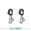 compact plastic pneumatic flange angle seat valve for water treatment, beverage filling equipment