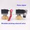 GOGO Brass water mini bistable-Latching solenoid valve Port 1/8" 1/4 inch 1/1.5/2/2.5/3mm zero pressure start pulse signal valve