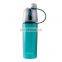 High Quality 600Ml Frosted Portable Plastic Sports Spray Bottle With Straw