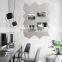 High quality low cost mirror sheet wall felt sticker