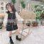 Girls Skirt Woolen Material Stitching Dress Princess Dress 20 Autumn Clothes New Foreign Trade Children's Clothing