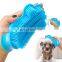 HQP-MR06 HongQiang Hot Sale Rubber Pet Hair Remover Cleaning Grooming Shampoo Brush Pet Bathing Tool