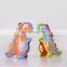 New design tpr dog toys colorful oxford tpr squeaky dog dinosaur toys