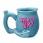factory price Amazon Tobacco smoking mug Shiny Pink black white coffee cups with pring logo