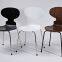 China Supplier Modern Designed Dinning Chair With Black Painted and Walnut Veneer Ant Chair Designed