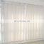 Wholesale cheap decoration clear polyester long shade white sheer curtain fabric for hotel living room and office