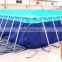 Big Movable Inflatable Water Park With Inflatable Swimming Pool With Metal Frame For Adults And Kids