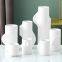 Different Size Cylinder White Succulent Ceramic Vase Flower Pot Quality Home Decor Porcelain