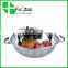 Amazon Hot Sale Cooking Tools food grade Stainless Steel food Colander , fruit vegetable strainer