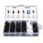 100 pcs Clip Rivets Fastener Kit Bumper Fender Push Pin Clips Fits Auto Car w/Box