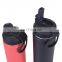 Large capacity custom stainless steel 700 ml drinking bottle vacuum flask with lift ring