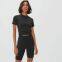 Women's santoni seamless quick dry & wicking running sports tee.