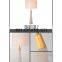 Modern Design Antique Brass Cylinder Luxury Style White Alabaster Base Table Lamp For Guest Room