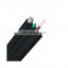 drop cable patch cord for outdoor LSZH steel wire  black outdoor drop fiber cable 1 core ftth