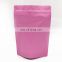 Customized logo aluminum foil lined side gusset empty tea pouches with tear notch