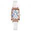 Simple Design 1764 Minimalist Square Dial Women Watches In Wristwatches Leather Ladies Bracelet