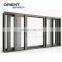 Outdoor Ventilation Tempered Glass Down Sliding Windows Fresh Air System Aluminum Vertical Slide Window