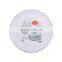 Custom logo printing white color service flat soup dessert enamel metal dinner plate for hotel