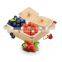 Ceramic Snack Serving Tray 4-Compartment Bamboo Serving Platter With Bamboo Lid and Pallets for Food,Snacks,Condiments