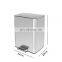 20L/30L  big size recycle trash bin kitchen bathroom stainless steel foldable  pedal bin eco-friendly recycle bin