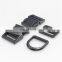 Durable snap Hook Tri-Glide Buckles Quick release Buckles D ring  gunmetal sets for Dog Collar Dog leash