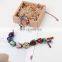 Natural Crystal Gemstone Car Accessories Amethyst Pendants Semi-Precious Crafts 7 Chakras Stones Healing Crystals Tree of Life