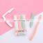 Best Quality Girls 3PCS Long Handle Custom Printing Plastic Eyebrow Razor Trimmer