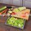 Hot Selling Multifunctional Premium Kitchen Bamboo Cutting Board With Metal Container