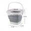 collapsible storage plastic foldable home folding colapsable laundry storage bathroom basket with handle