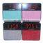 Mini Fabric Wireless Portable Alarm Clock Speaker