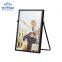 Modern black metal photo frame