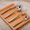 Long Lasting Stylish Flatware Knife Fork Spoon Silver Plated Wedding Stainless Steel Metal Cutlery Set for Restaurant
