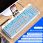 Waterproof Rainbow Key Board with Exclusive Mobile Phone Holder Backlight Portable Metal Panel RGB Gaming Keyboard