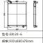 radiator Construction Machinery Parts EX120-2 EX120-3 EX120-5 EX120-6 Water Radiator For Hitachi Hydraulic Excavator