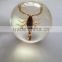 Hot selling personalized hanging crystal ball with real flowers embedded for promotional gifts