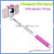 2015 Newest Extendable Cable Take Pole Wired Selfie Stick Monopod for Smartphone with Rear Mirror