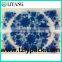 heat transfer film for plastic, iml, in blue and black flower, 23 micrometer