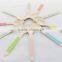 Eco-friendly 10 Color Striped Birch Wooden Spoon/Beaded Spoon/Honey Spoon For party