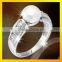 Black pearl rings 925 stereling sliver jewelry rings for women wedding rings
