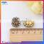 Fashion women's sunflower style crystal stud earrings