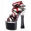 Sexy High Heel Sandals Fashion Dress Sexy Shoes Gossip Girl Gorgeous Rivets Slippers Platform Dance Shoes                        
                                                Quality Choice