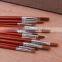 In Stock 12pcs Set Flat Shape Nylon Hair Artsit Brush For Oil Painting Brush