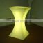 Party high top cocktail tables, I shape light up bar table with change color