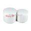 Round white pu leather jewelry ring box