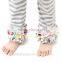 2016 baby girl cotton clothes 2pc set children's boutique clothing gray-white stripe baby girl back to school clothing