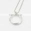 Charm Stainless Steel Locked Floating Pendant Necklace