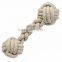 Huge Jumbo Natural Jute-cotton Dog Rope Toys Dumbbell Shape
