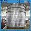 Stainless steel strainer drum in stock preparation line
